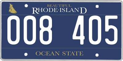RI license plate 008405