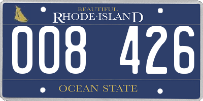 RI license plate 008426