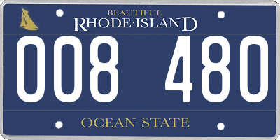 RI license plate 008480