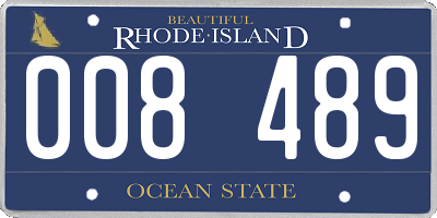 RI license plate 008489