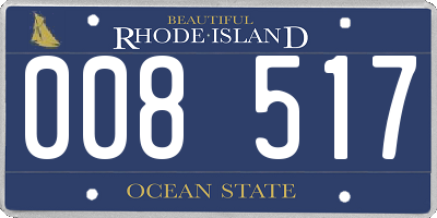 RI license plate 008517