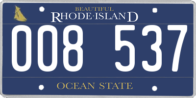 RI license plate 008537