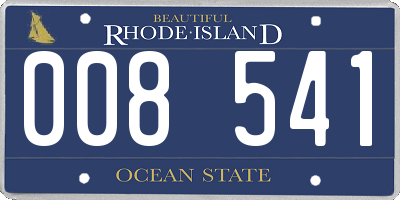 RI license plate 008541