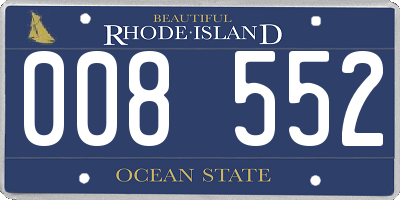 RI license plate 008552