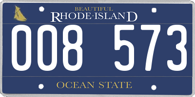 RI license plate 008573