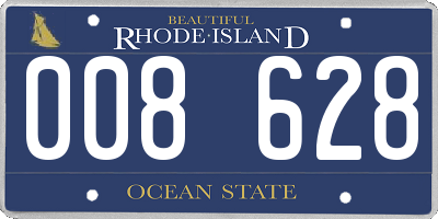 RI license plate 008628