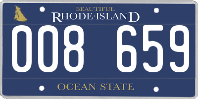 RI license plate 008659