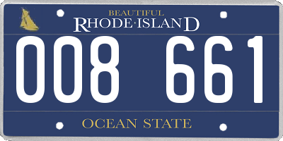 RI license plate 008661