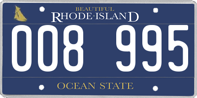 RI license plate 008995
