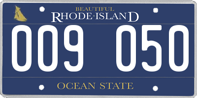 RI license plate 009050