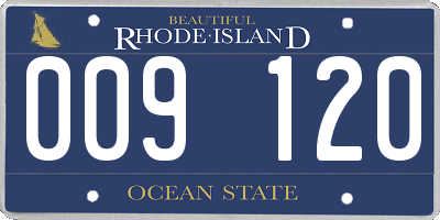 RI license plate 009120