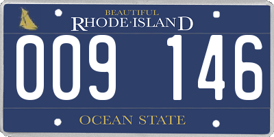 RI license plate 009146