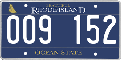 RI license plate 009152