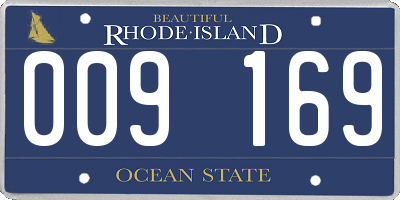 RI license plate 009169