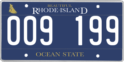 RI license plate 009199