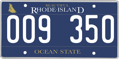 RI license plate 009350