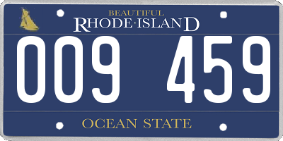 RI license plate 009459