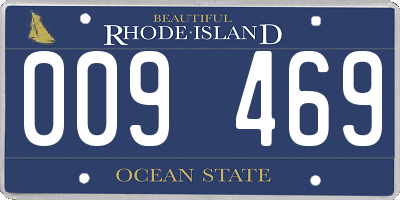 RI license plate 009469