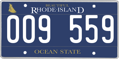 RI license plate 009559