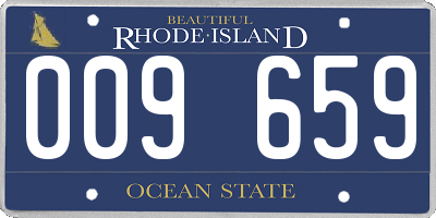 RI license plate 009659