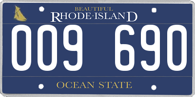 RI license plate 009690