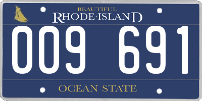 RI license plate 009691