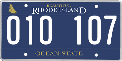 RI license plate 010107