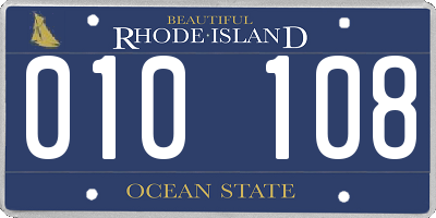 RI license plate 010108
