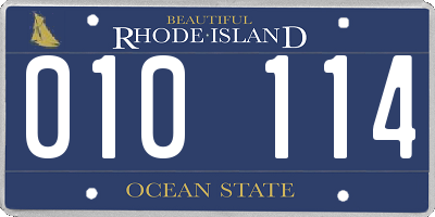 RI license plate 010114