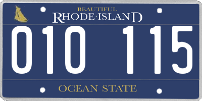 RI license plate 010115