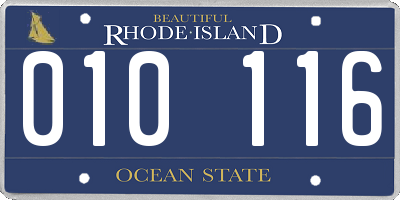 RI license plate 010116