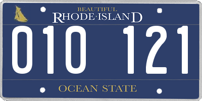 RI license plate 010121