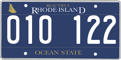 RI license plate 010122