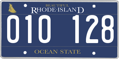 RI license plate 010128