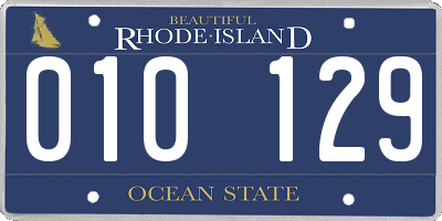 RI license plate 010129