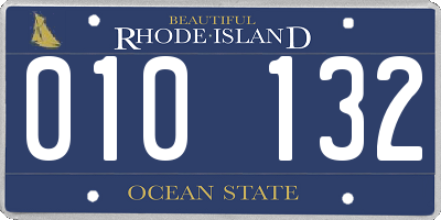 RI license plate 010132