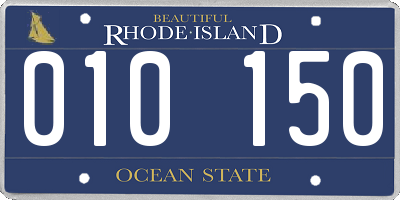 RI license plate 010150