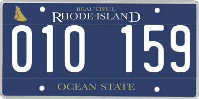 RI license plate 010159