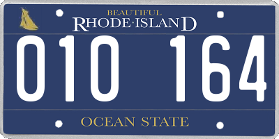 RI license plate 010164
