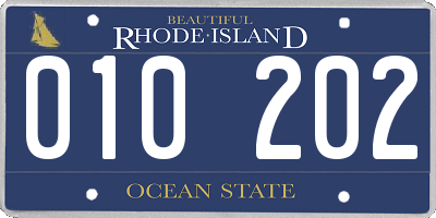 RI license plate 010202