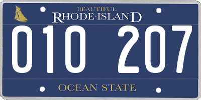 RI license plate 010207