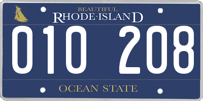 RI license plate 010208