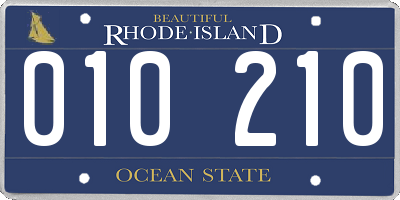 RI license plate 010210