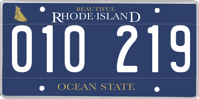 RI license plate 010219