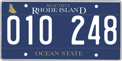 RI license plate 010248