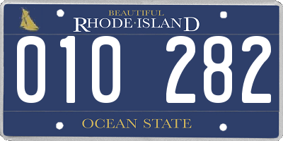 RI license plate 010282