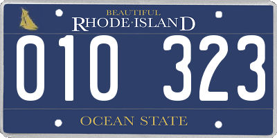 RI license plate 010323