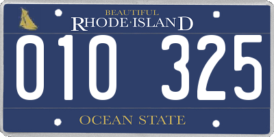 RI license plate 010325