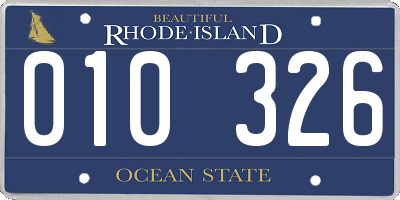 RI license plate 010326