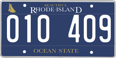 RI license plate 010409